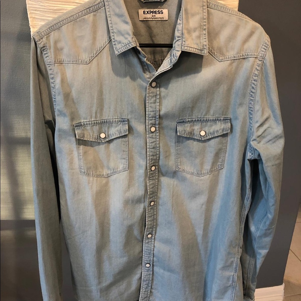 Men’s Jean long sleeve shirt